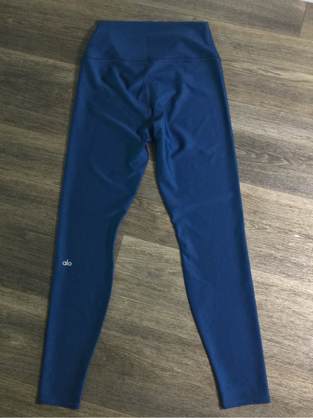 ALO Yoga Deep Blue High-Rise Leggings - Picture 4 of 5